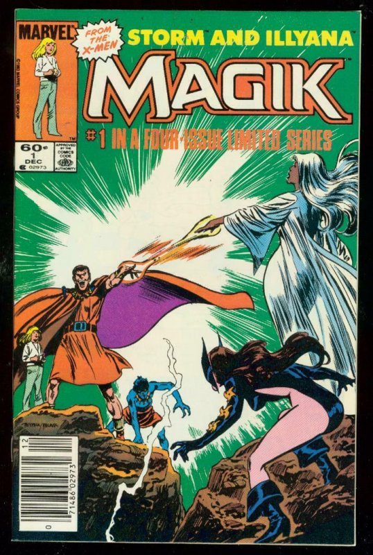 MAGIK #1 '83-STORM & ILLYANA-XMEN-MARVEL COMIC NEWSTAND VF/NM