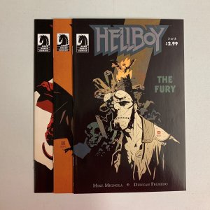 Hellboy The Fury #1-3 Set (Dark Horse 2011) 1 2 3 Mike Mignola (9.0+) 