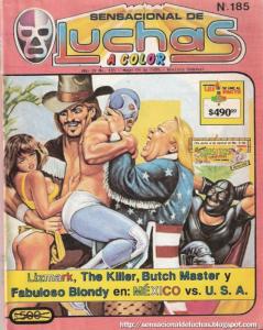 Lizmark, The Killer, Butch Master y Fabuloso Blondy en: México vs. U.S.A.