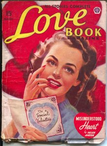 Love Book 3/1948-Popular-Valentine's Day cover-spicy romance pulp-VG