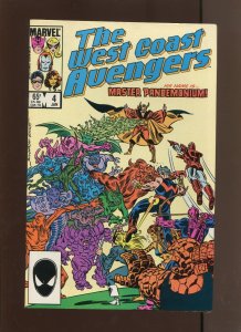 West Coast Avengers #4 - Al Milgrom Cover Art! (9.0) 1986