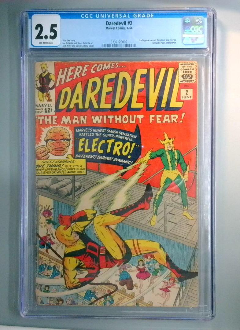 Daredevil #2 CGC 2.5 2nd Appearance of Daredevil, Electro Marvel 1964