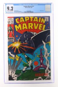 Captain Marvel #11 (Marvel, 1969) CGC 9.2