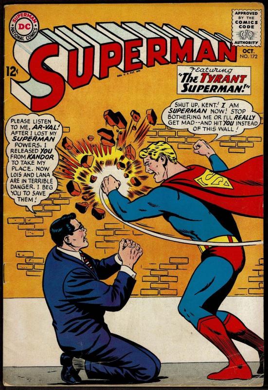 Superman #172 (Oct 1964, DC) 4.0 VG