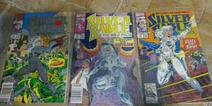 SILVER SABLE # 1 2 3 1992 MARVEL SILVER FOIL COVER  SPIDER-MAN SANDMAN HYDRA 