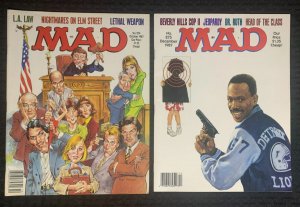 1987 MAD MAGAZINE #274 & 275 FN/VG+ Alfred E Neuman / Beverly Hills Cop LOT of 2