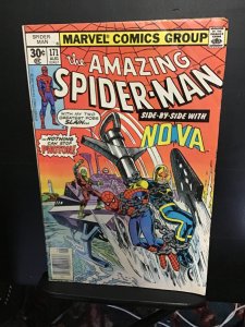 The Amazing Spider-Man #171 (1977) Nova, 1st Photon! FN/VF Wow