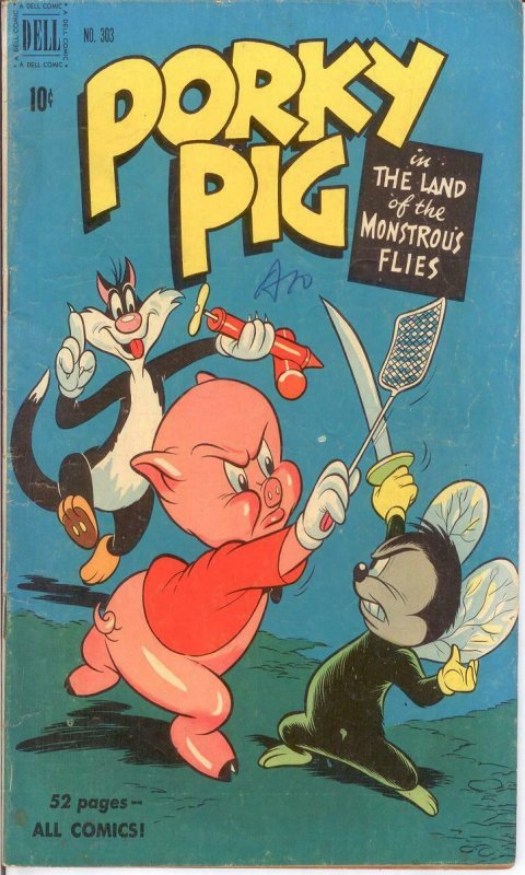 PORKY PIG (1942-1962 DELL) F.C. 303 GOOD 1950