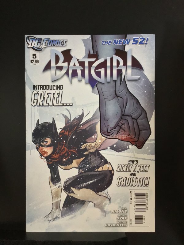 Batgirl #5 Adam Hughes cover art (2012)