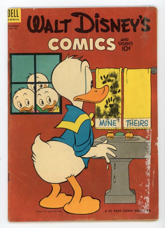 Walt Disney's Comics & Stories #156 (1953) Dell FN-