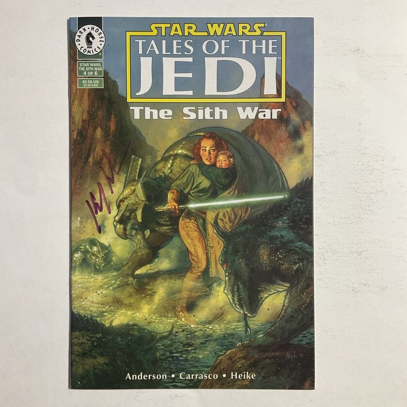 Star Wars Tales Of The Jedi Sith War 4 1995 Signed by Kevin Anderson Dark Horse