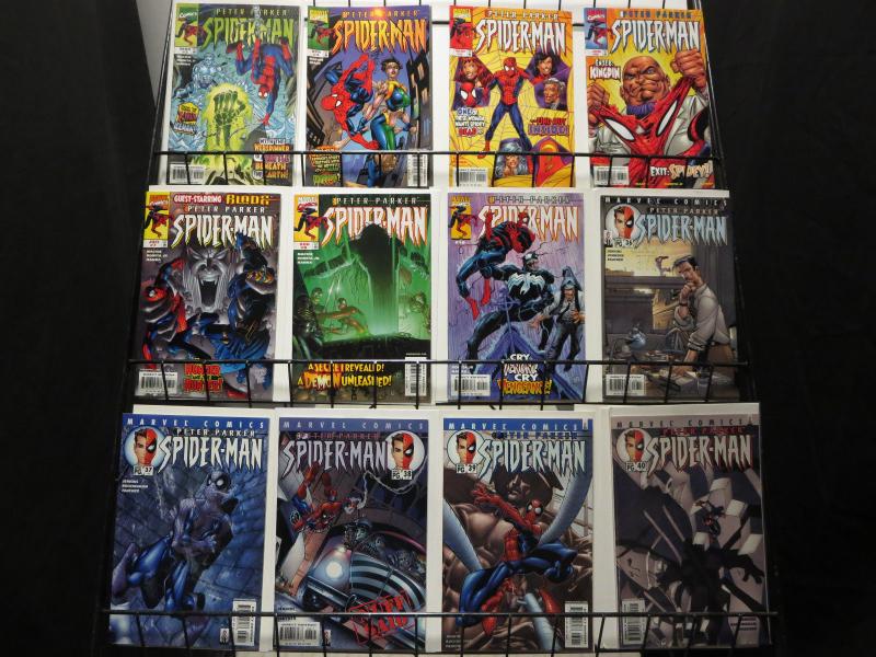 Peter Parker Spiderman(1999),Spectacular Spiderman(2003) Lot Of 42 F-VF/+