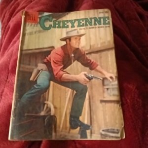 CHEYENNE #11 DELL COMICS 1959 silver age TY HARDIN PHOTO COVER tv show Western