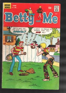 Betty and Me #28 1970-Archie-Pin-up pages-Archie-Veronica-Mod fashions-VG