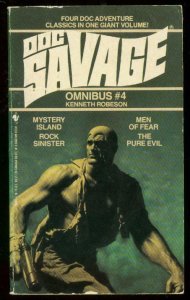 DOC SAVAGE OMNIBUS #4-PULP REPRINT PAPERBACK-4 STORIES! FN/VF