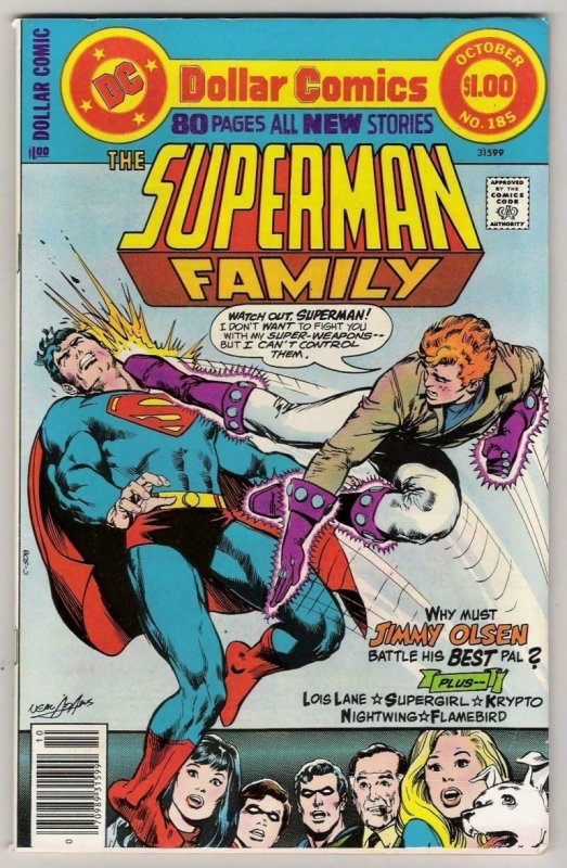 SUPERMAN FAMILY #185, VF+, Supergirl, Lois Lane, Neal Adams, DC 1977