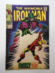 Iron Man #5 (1968) VG+ Condition moisture stain