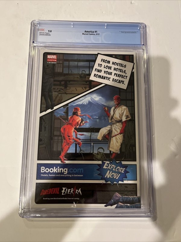 America (2017) # 1 (CGC 9.8 WP) 1st America Chavez Solo | Marvel Comics