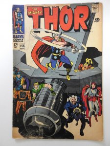 Thor #156 (1968) The Hammer and The Holocaust! Solid GVG Condition!