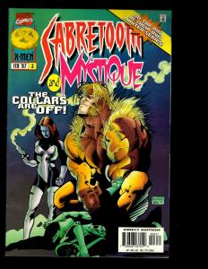 11 Comics Rom 17 18 Sabretooth Special, Mystique 1 2 3 4 Sachs # 1 2 3 4 JF26