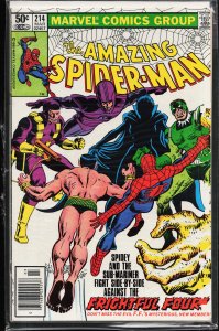 The Amazing Spider-Man #214 Newsstand Edition (1981) Spider-Man