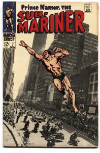 SUB-MARINER #7 1968-PHOTO COVER-MARVEL 12 CENT FN+