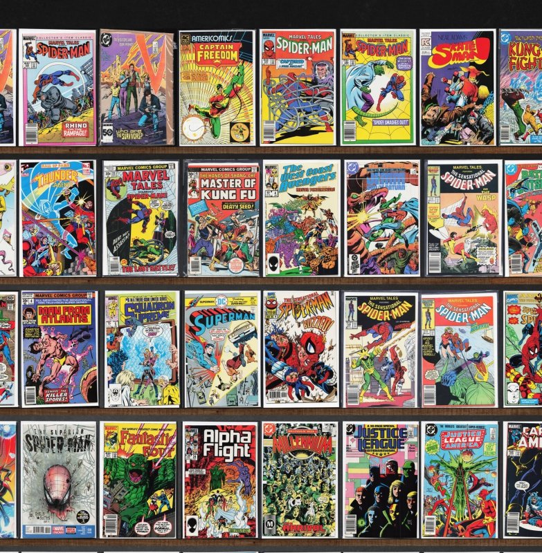 Huge Lot 140+ Comics with Marvel Tales, X-Men, The Flash, Superman & More!