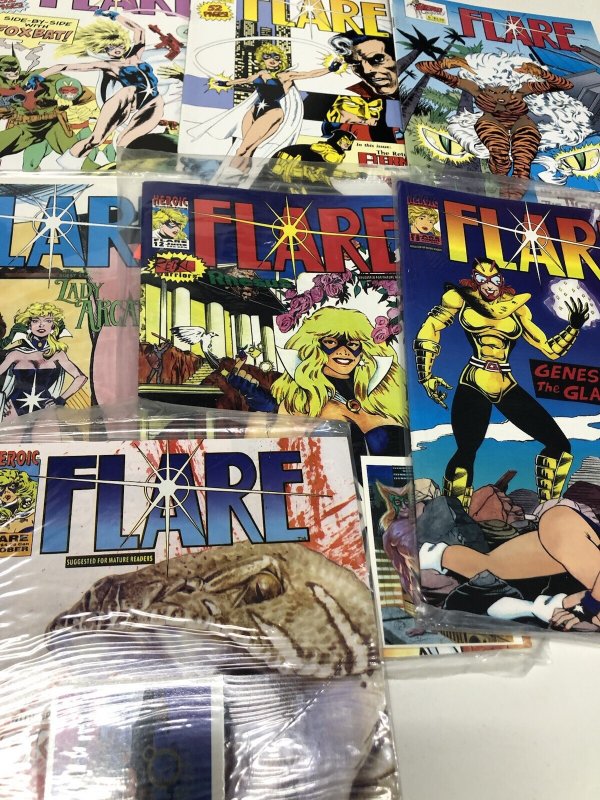 Flare (1992) Set Complete # 1-15 • Heroic Publishing Comics • Featuring Rose