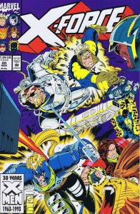 X Force #20 ORIGINAL Vintage 1993 Marvel Comics