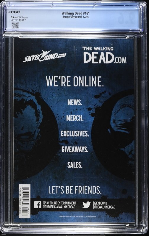 Walking Dead #161 (12/16) Graded CGC 9.6