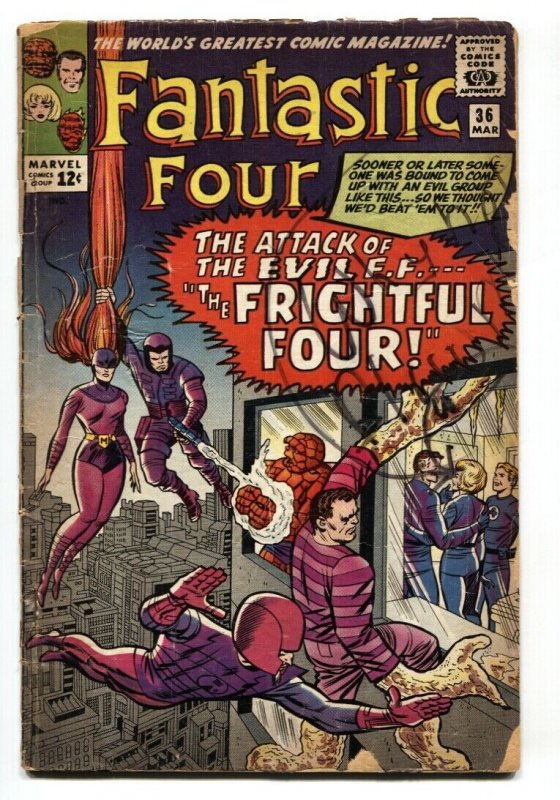 Fantastic Four #36 First appearance Medusa Frightful Four - comic book