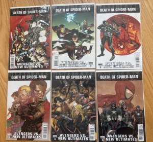 Ultimate Death of Spider-Man: Avengers vs New Ultimates Set #1-6 Marvel Comics