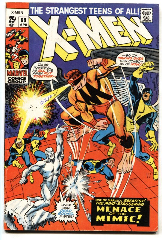 X-MEN #69 1970- -comic book- Marvel Comics FN+ 