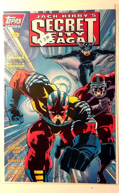 Jack Kirby's Secret City Saga #0 (1993) Topps Comics Captain Glory 1st Print