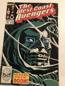 West Coast Avengers #35 : Marvel 8/89 Gd, filler.  Doctor Doom story