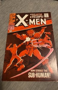 The X-Men #41  (1968) strikes the subhuman