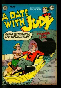 Date with Judy #39 1953 - Tunnel of Love cover- DC  Humor- VG+