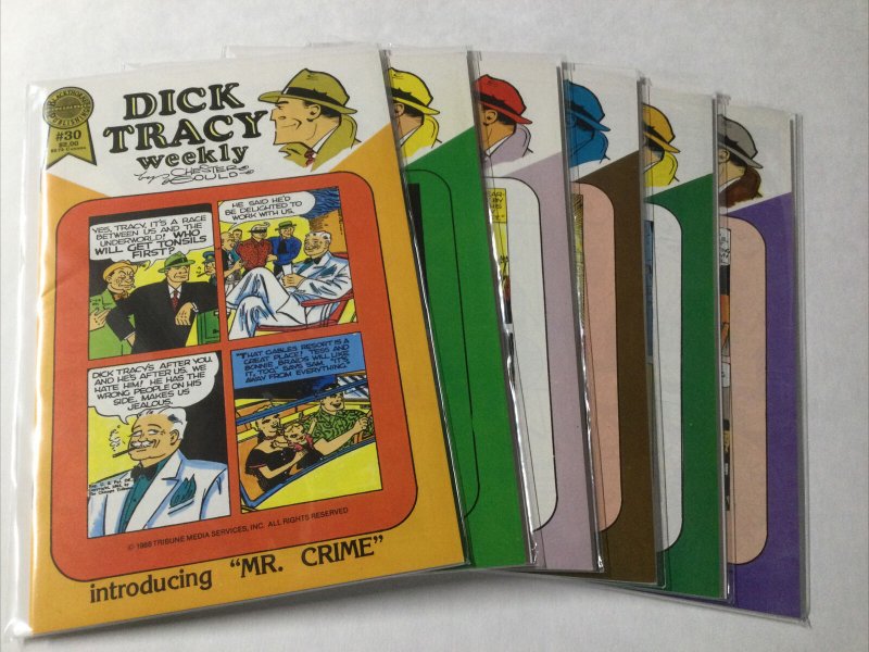 Dick Tracy Weekly 30 31 33 35 36 37 Nm- Near Mint- Blackthorne Publishing