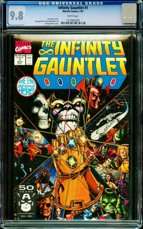 Infinity Gauntlet #1 CGC Graded 9.8 (Infinity War Avengers Movie)