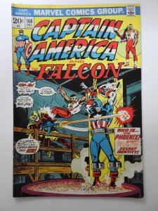 Captain America #168 (1973) Who Is The Phoenix? Sharp VG Condition!