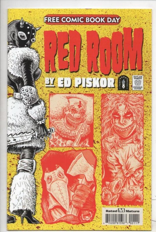 RED ROOM #1, FCBD, NM,  Clown , Ed Piskor, Outlaw Comics / Fantagraphic, 2021