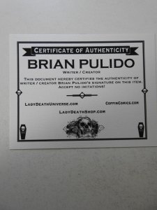 Lady Death: Killers #1 Amazing Holo Foil Edition NM Condition! Signed W/ COA!