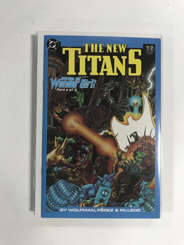 The New Titans #53 (1989) VF3B116 VERY FINE VF 8.0