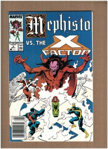 Mephisto vs. X-Factor #2 Newsstand Marvel Comics 1987 VF 8.0