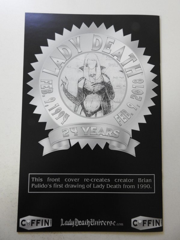 Lady Death #1 Original Drawing Edition NM Condition! Signed W/ COA!