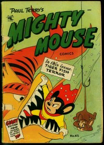 Mighty Mouse #45 1953- St John Golden Age- 100 page giant F/G