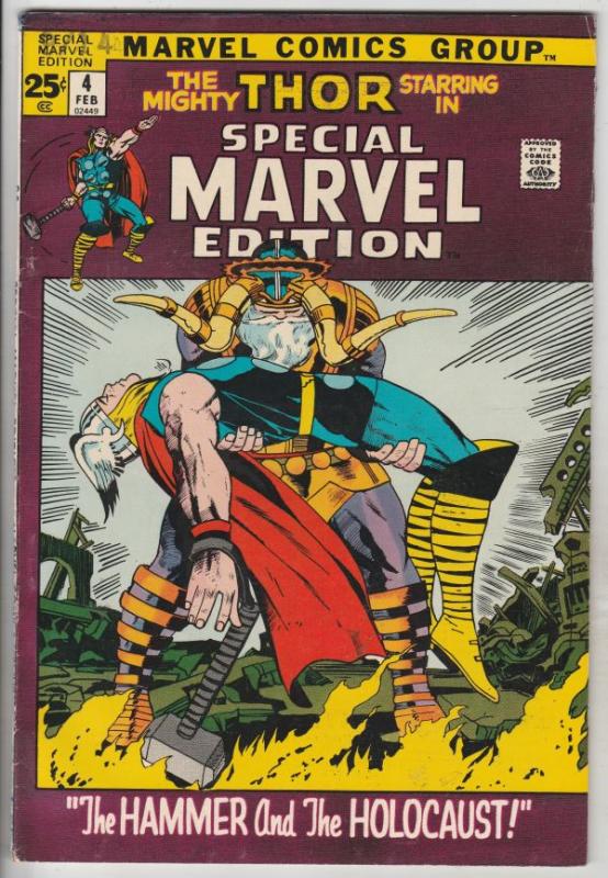 Thor, Special Marvel Edition #4 (Feb-72) VF High-Grade Thor, Odin