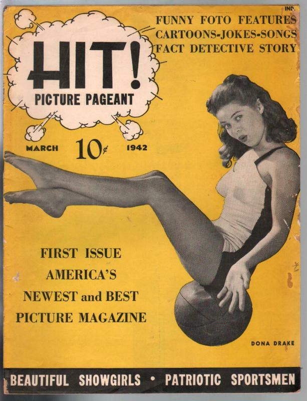 Hit! Picture Pageant #1 3/1942-1st issue-Dona Drake-cheesecake-VG