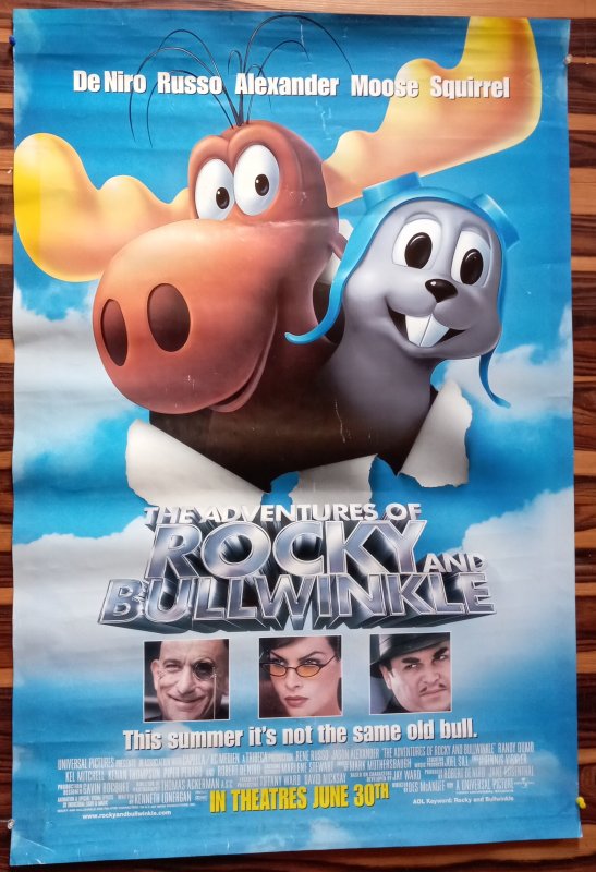 THE ADVENTURES OF ROCKY AND BULLWINKLE (2000) D/S Promotional Poster