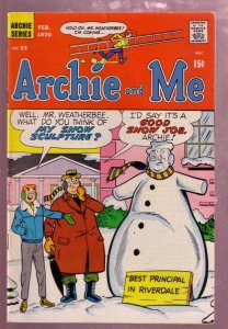 ARCHIE AND ME #33 1970 MR WEATHERBEE SNOWMAN COVER VG